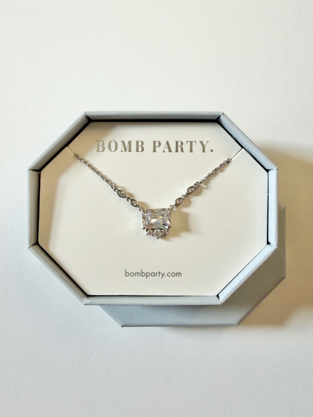 Bomb Party, Original Necklace - “Chic Instincts” RBP3514 (Diamond CZ)